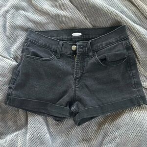 Black Jean Shorts Size 2